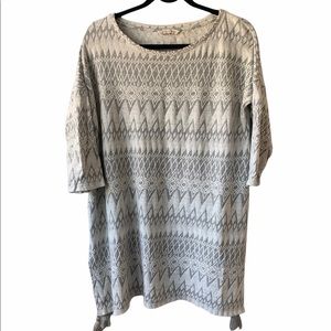 Soft Surroundings Clocking Out Tassel Tunic Top M